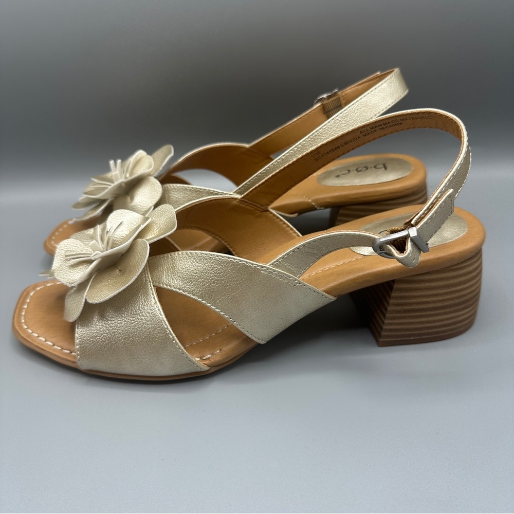 BOC by Born Winona Heeled Sandals Women’s Size 11 Champagne